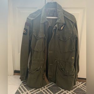 Men’s Polo Twill Military Jacket, L